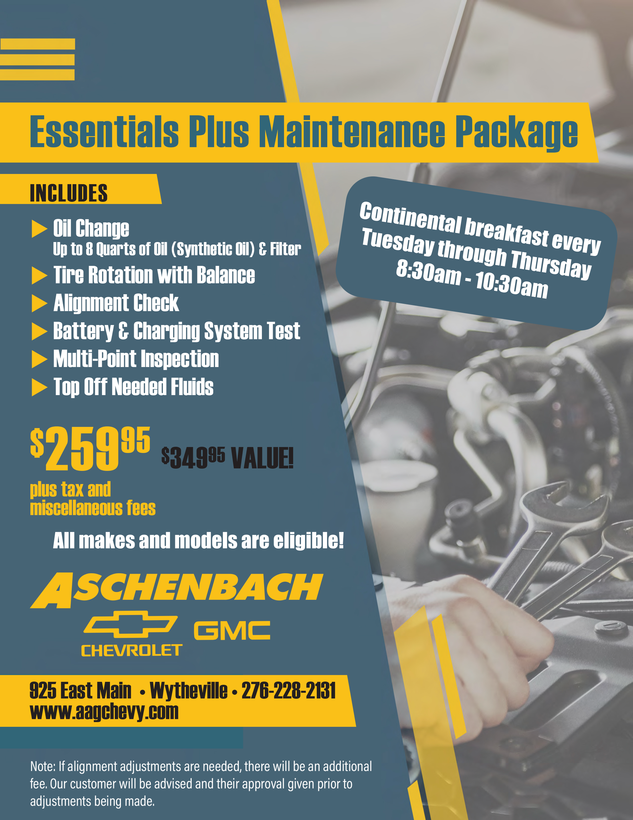 Maintenance Package Special